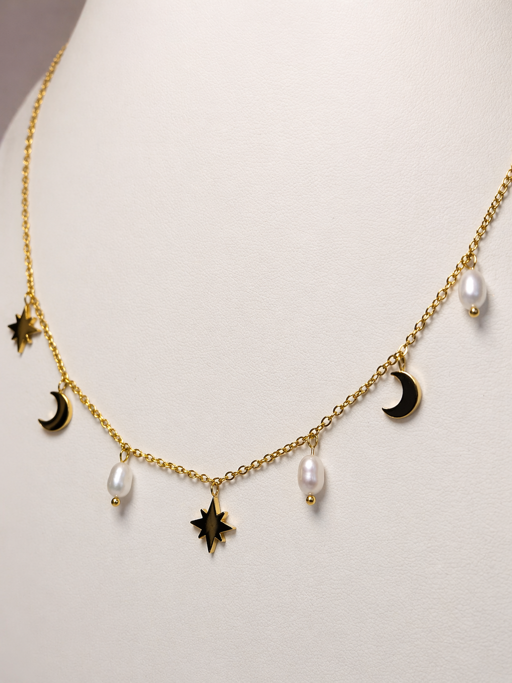 Collar Luna perlada